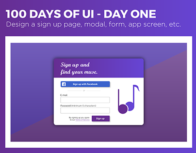 Day One - Daily UI
