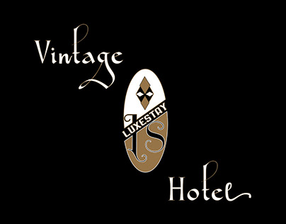 LUXESTAY VINTAGE HOTEL LOGO AND BRAND DESIGN
