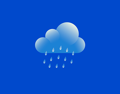 Big set (100+) climate icons — Rain