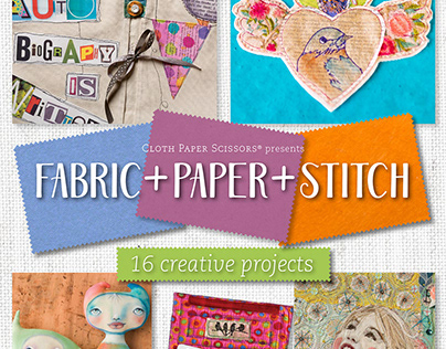 Fabric + Paper + Stitch eBook Cover