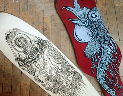 Insane Boards hand painted decks