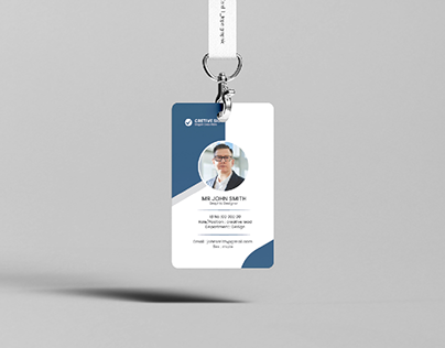 corporate business employees id card design