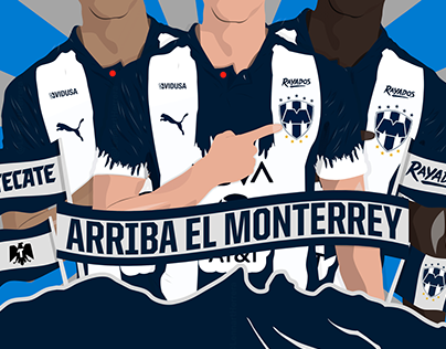 futbol #monterrey #rayados Projects | Photos, videos, logos, illustrations  and branding on Behance