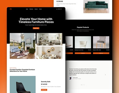 Furniture Store HTML Landing Page Template