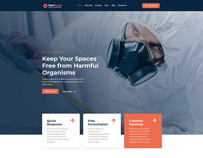 Pest Control Landing Page/Website Powered by Elementor