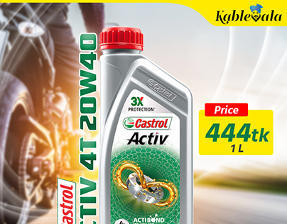 Motorcycle Engine Oils Product's Design Social Media