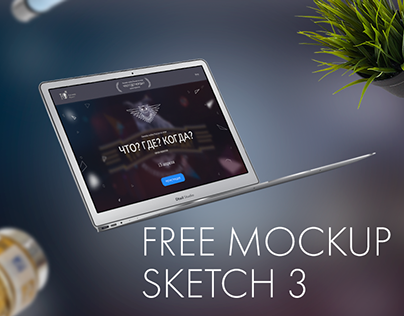 TV Show PromoPage Free Sketch MockUp