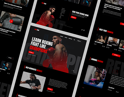 Online Boxing Course Landing Page