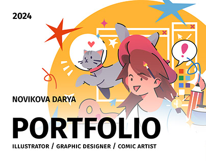 Portfolio 2024 - Graphic Designer, illustrator