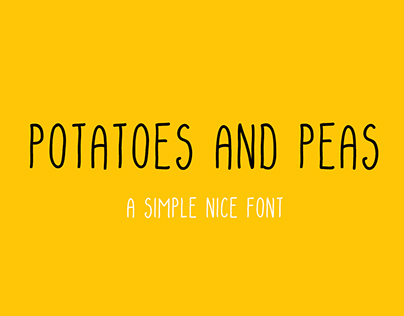 Potatoes and peas - FONT