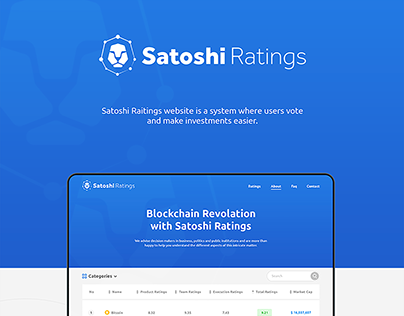 Satoshi Ratings Website Design