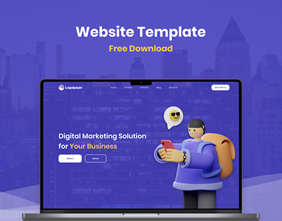 Freebie - Website Template (Desktop and Mobile)