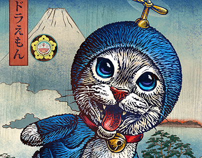 Time Traveller Print for Doraemon Art Show