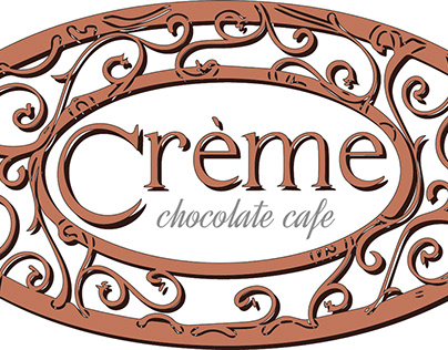 Creme Chocolate Cafe Logo and Branding (class concept)