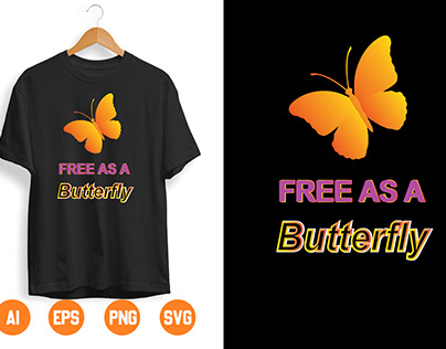 Butterfly t- shirt design