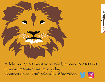 Bronx zoo post card