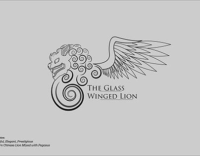The Glass Winged Lion Logo