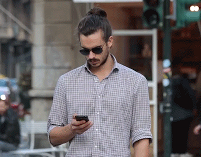 Man Texting GIF