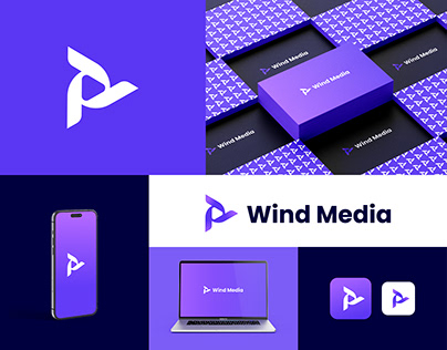 Wind Media Logo Design