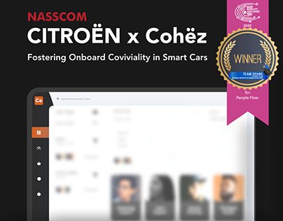 Cohez Smart Car Dashboard - NASSCOM 2020 Winners