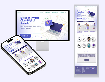 E-commerce landing page for techies