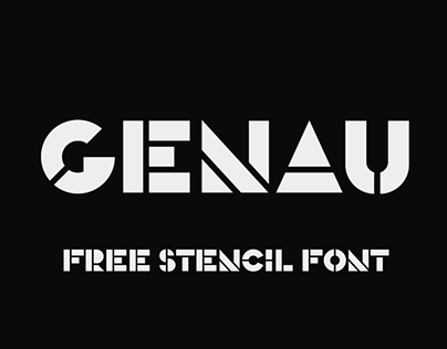 GENAU - FREE GEOMETRIC FONT