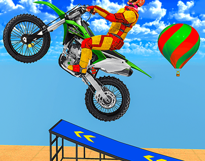 Trickey Bike Stunt Race Game Icon