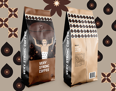 Персонаж для дизайна упаковок кофе