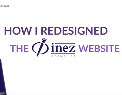Redesign INEZ Cosmetics website