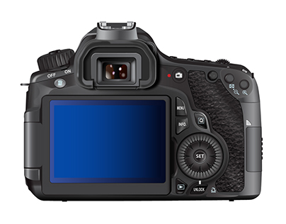 Canon 60D DSLR Camera Vector Illustration