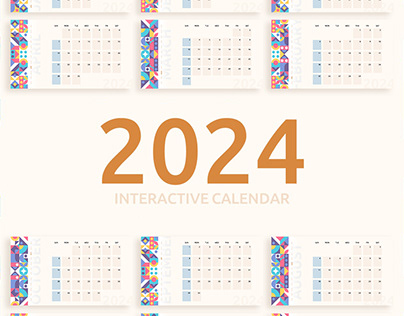 Free Interactive 2024 Calendar for PowerPoint