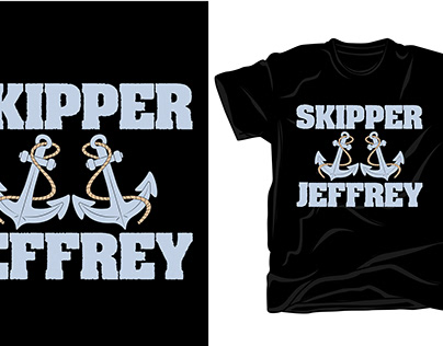 Skipper Jeffrey Sailing T-shirt