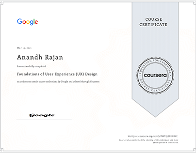 Google UX Design Professional Certification