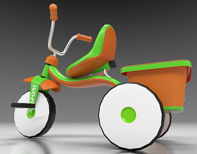 Semi-Realistic Baby Tricycle Model