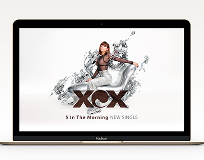CHARLI XCX - Site one page - Webdesign
