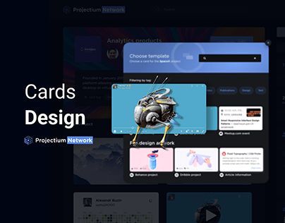 Projectium | Cards design