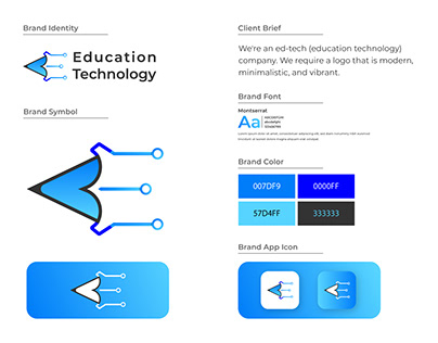 Education Technology Logo Branding Design