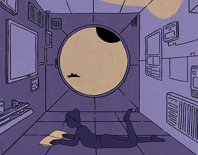 Life on the moon animation