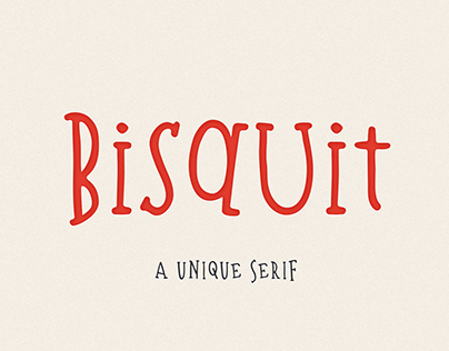 Bisquit | A Unique Serif