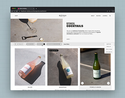 Bôtan Distillery — Webdesign