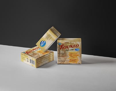 Redesign de embalagem de biscoitos da Triunfo