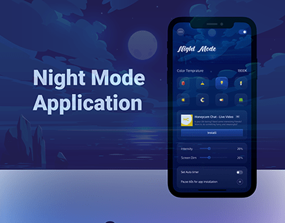 Night mode mobile UI
