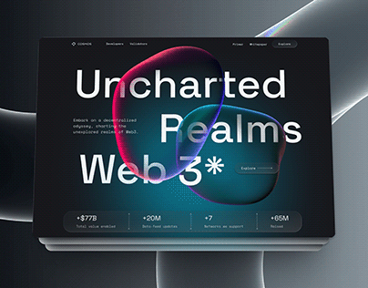 UI/UX Webdesign - Web 3.0 Redesign UI Interface