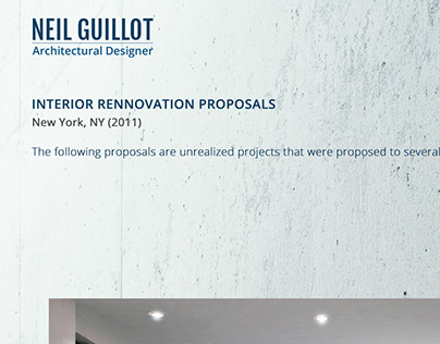Interior Rennovation Proposals