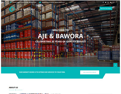 Aje & Bawora - Responsive Web (Database-Driven)Design