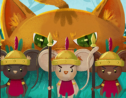 Project thumbnail - Children Illustration | A batalha dos Ratos
