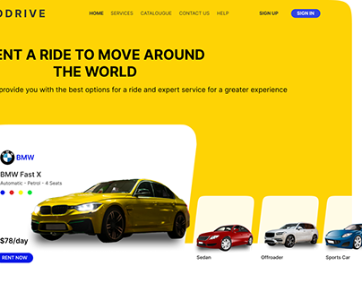 Car Rent web page