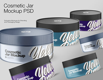 Cosmetic Jar Mockup