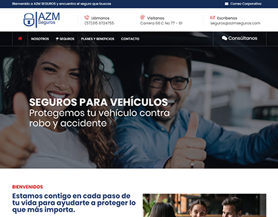 Página web AZM seguros