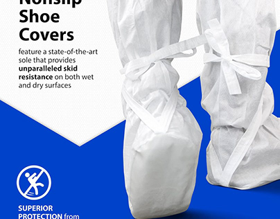 Quest Disposable Non-Slip Shoe Covers